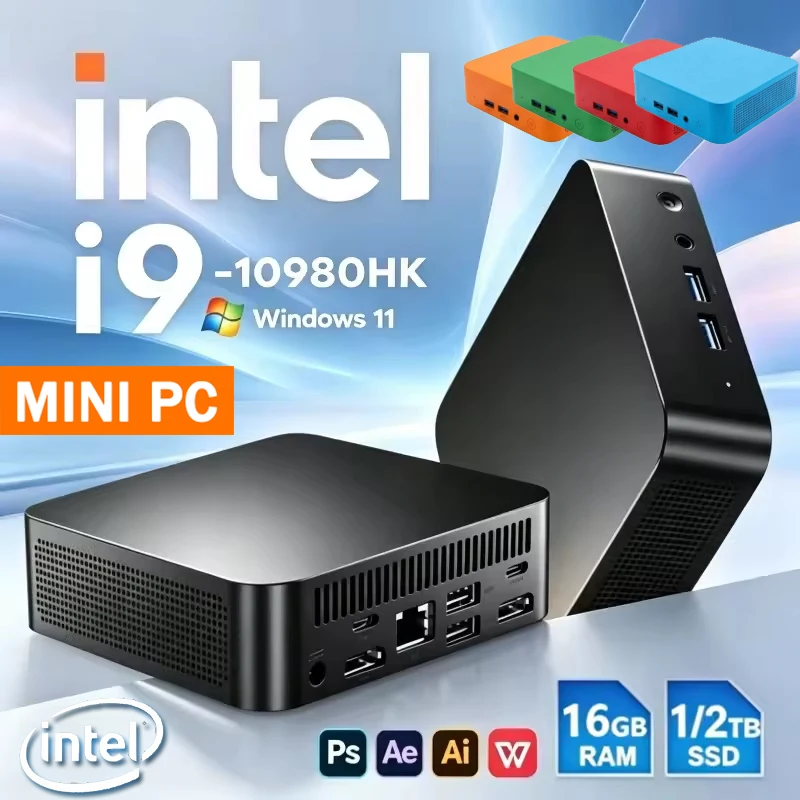 Pc Gaming Compact - Intel i9 10980HK Mini PC Dual