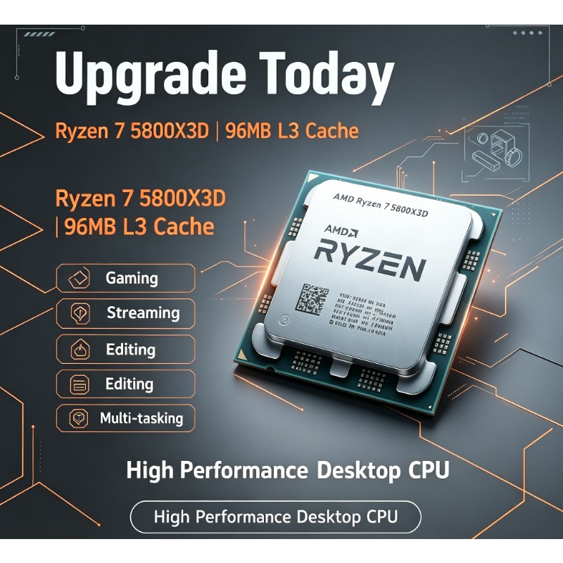 Ryzen 7 5800X3D PC Gaming Proc - огляд і ціна Pc Gaming Ddr4