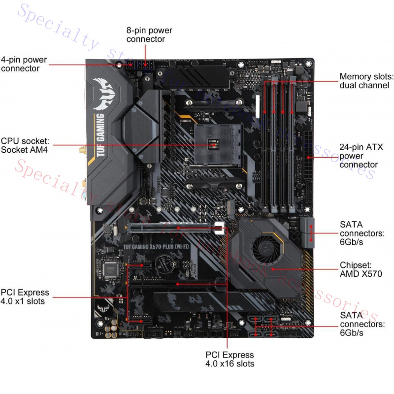 A+ FOR  ASUS TUF Gaming X570-P - огляд і ціна Pc Gaming Ebay