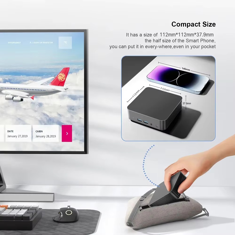 2026 Intel N150 Mini PC Protab - огляд і ціна Pc Gaming Compact