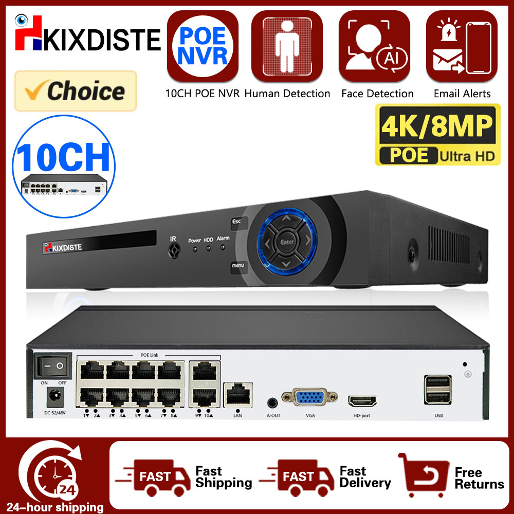 4K 10CH POE Smart NVR (1080p/3 - огляд і ціна Sound Card Usb