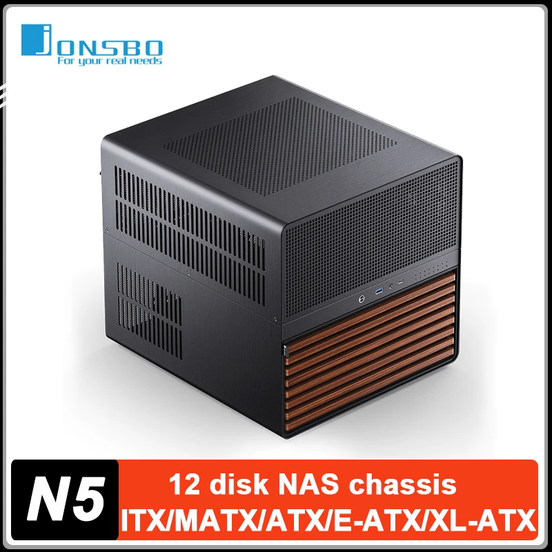 JONSBO N5 Black NAS Case 12 Ha - огляд і ціна Atx Power Supply