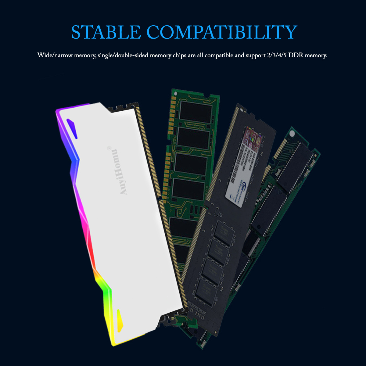 AuyiHomu RGB Heatsink, 5V 3Pin - огляд і ціна Pc Gaming Ddr4