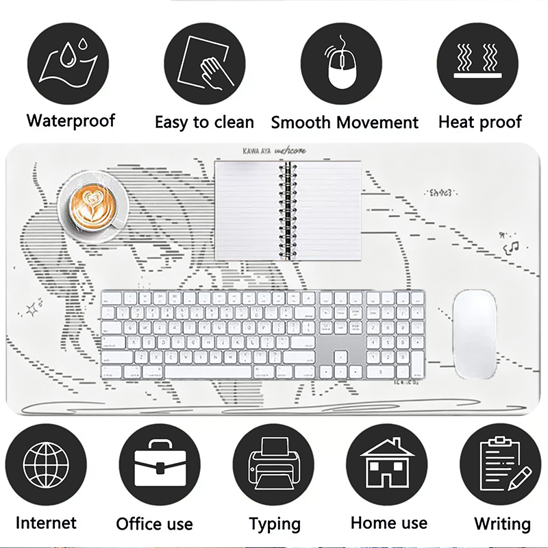 1Pcs Leather Mouse Pad Anime A - огляд і ціна Gaming Desk Mat