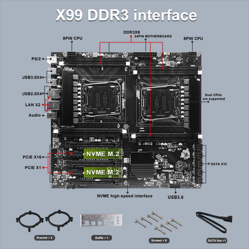 X99 Dual-socket Cpu Motherboar - огляд і ціна Pc Gaming Omen